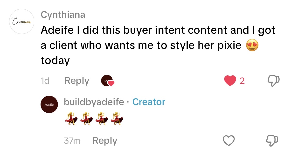Testimonial from Cynthiana